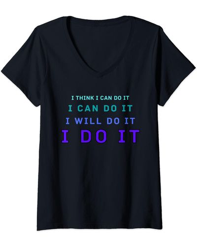 Nike S I Do It V-neck T-shirt - Black