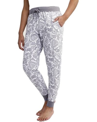 Vera Bradley Cotton Jogger Pajama Pants With Pockets - Gray