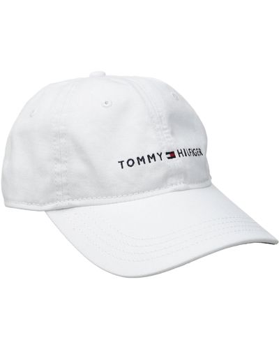 Tommy Hilfiger Logo Dad Baseball Cap - White