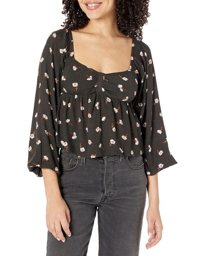 Billabong Love You More Blouse - Black