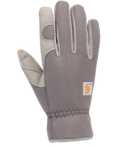 Carhartt Thermal-lined High Dexterity Open Cuff Glove - Gray