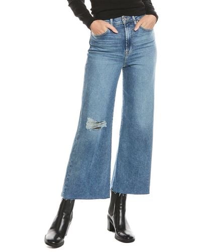 7 For All Mankind Ultra High-rise Cropped Jo In Luxe Vintage Lyme - Blue