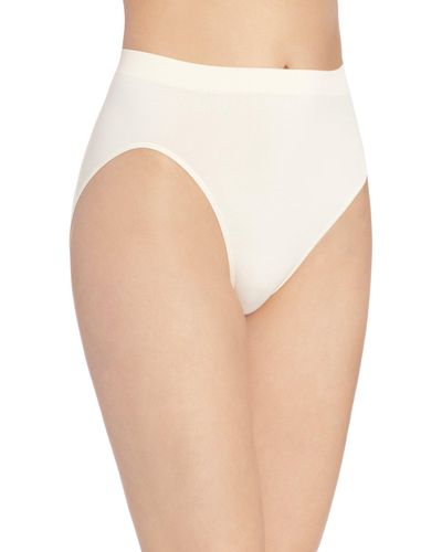 Bali Womens Comfort Revolution Seamless Hicut Briefs Underwear - White