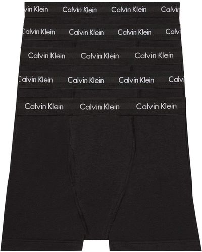 Calvin Klein Cotton Stretch 5-pack Boxer Brief - Black