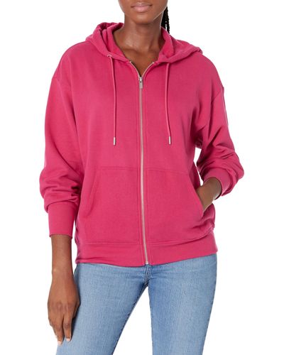 Tommy Hilfiger Pearlized Graphic Soft Fleece Hoodie - Red