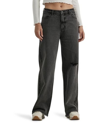 Wrangler High-rise Loose Fit Jean - Gray