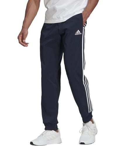 adidas Standard Aeroready Essentials Tapered Cuff Woven 3-stripes Pants - Blue
