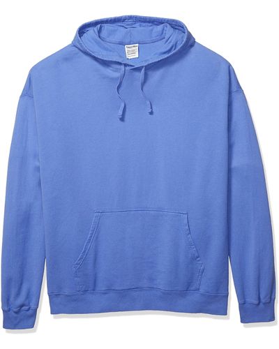 Hanes Comfortwash Garment Dyed Hoodie Sweatshirt - Blue