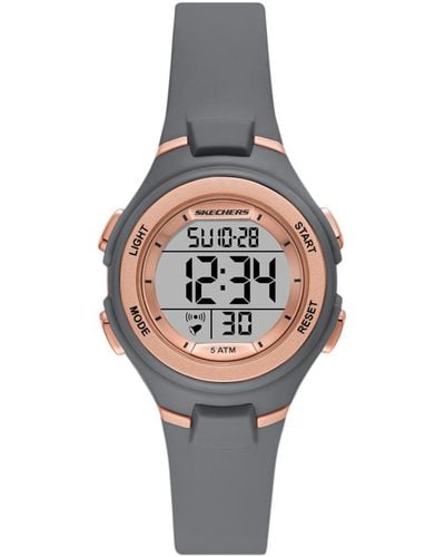 Skechers Digital Quartz Watch With Polyurethane Strap Sr2136 - Grey