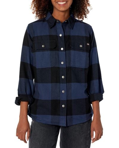 Dickies 's Duratech Renegade Flannel Shirt - Blue