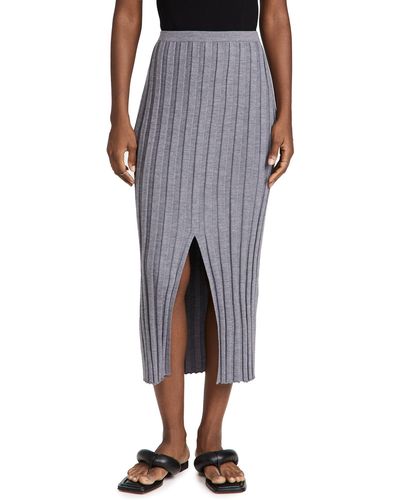 Theory Wide Rib Skirt - Multicolor