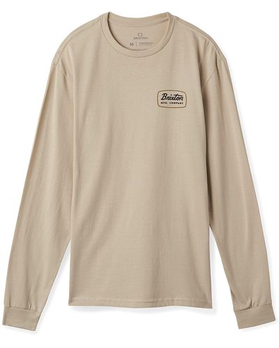 Brixton Jolt Long Sleeve Standard T-shirt - Natural