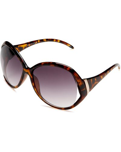 Franco Sarto Charlotte 8008 Resin Sunglasses,tort/smoke Lens,one Size - Purple