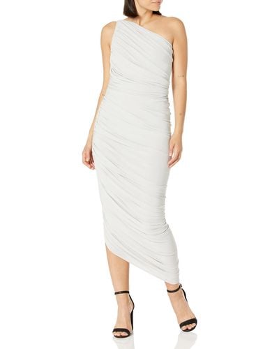 Norma Kamali Mens Diana Gown Cocktail Dress - White