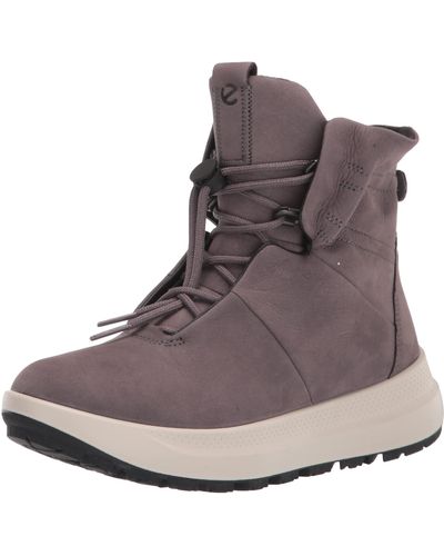 Ecco Solice Mid-cut Gore-tex Water Proof Insulated Snow Boot - Brown