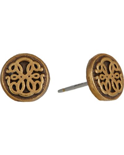 ALEX AND ANI Path Of Symbols Circle Stud Earrings For - Metallic