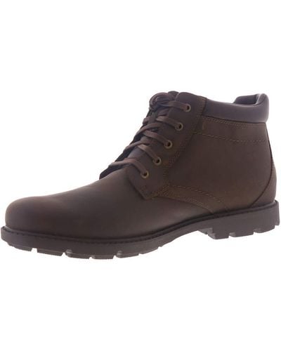 Rockport Storm Surge Water Proof Plain Toe Boot Ankle - Brown