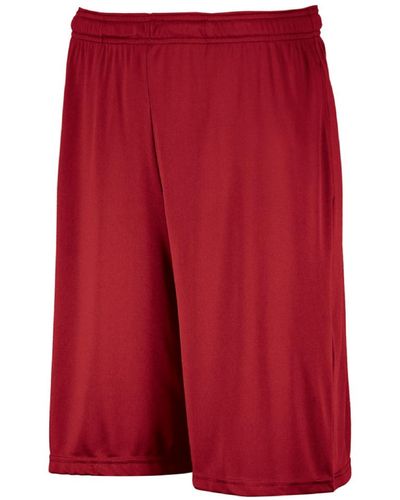 Russell Dri-power Performance Short With Pockets - Red