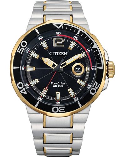 Citizen Eco-drive Sport Luxury Endeavor Watch In Two-tone Stainless Steel - Metallic
