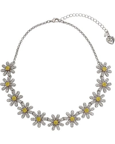 Betsey Johnson S Daisy Bib Necklace - Metallic