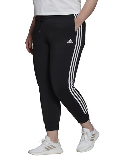 adidas Essentials Single Jersey 3-stripes Pants in Blue