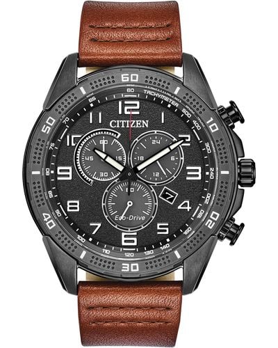 Citizen Eco-drive Weekender Chronograph S Watch - Brown