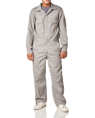 Carhartt Mens Flame Resistant Traditional Twill - Gray