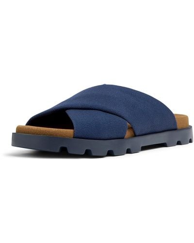 Camper Slide Flat Sandal - Blue