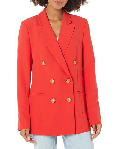 The Drop Kurt Double Breasted Blazer - Red