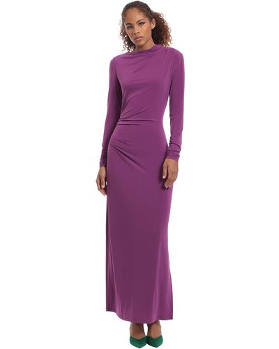 Donna Morgan Occasion Maxi Dress Event Party Guest Of - Purple