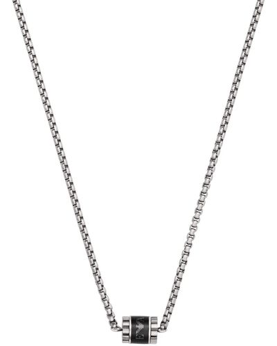 Emporio Armani Stainless Steel Chain Necklace - Metallic