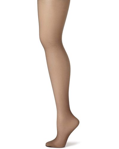 Hanes Silk Reflections Control Top Pantyhose Sheer Toe 717-multiple Packs Available - Black