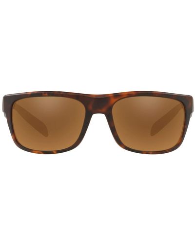 Native Eyewear Ashdown Polarized Rectangular Sunglasses - Brown