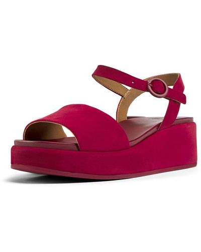 Camper Ankle-strap Flat Sandal - Pink