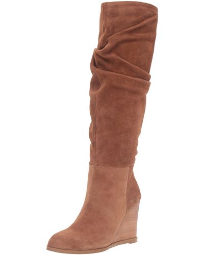 French Connection Chevron Slouch Boot - Brown