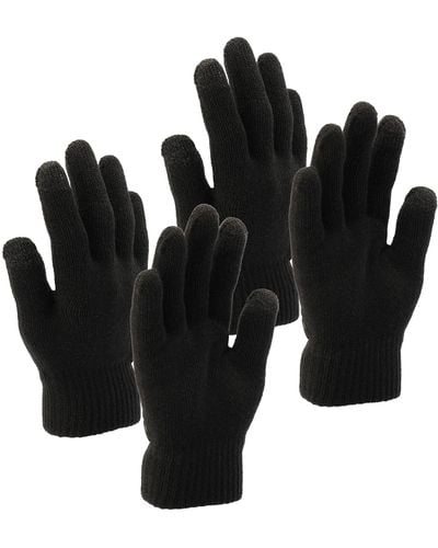 Timberland 2 Pack Magic Gloves With Touchscreen Technology - Black