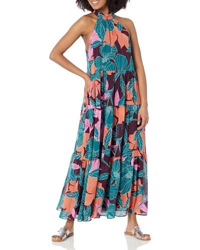 Trina Turk Floral Maxi Dress - Blue