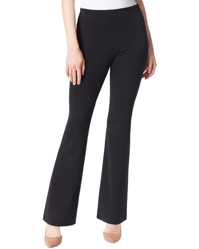 Jessica Simpson Womens High Rise Pull On Contour Flare Jeans Pants - Black