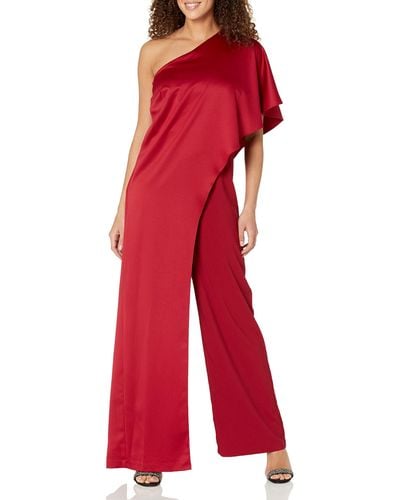 Adrianna Papell Wide Leg Jumpsuit - Red