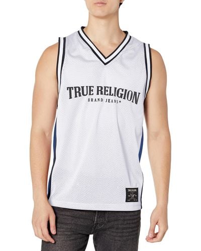 True Religion Arch Logo Jersey - Blue