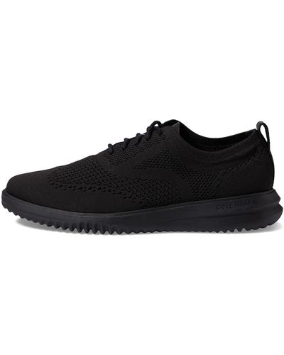 Cole Haan Grand+ Stitchlite Wing Tip Oxford - Black