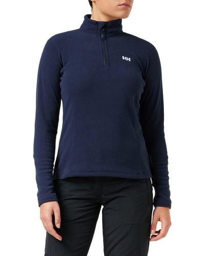 Helly Hansen Helly-hansen Womens Daybreaker 1/2 Zip Fleece Pullover Jacket Base Layer Underwear - Blue
