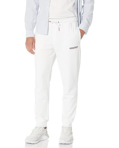 Nautica Competition Sustainably Crafted Fleece Jogger - White