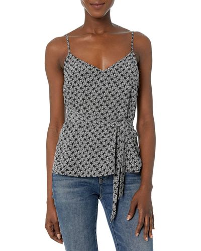 AG Adriano Goldschmied Women's Cambria Tank Top - Relaxed Fit, Pencil Stripe Print, Feminine Silhouette