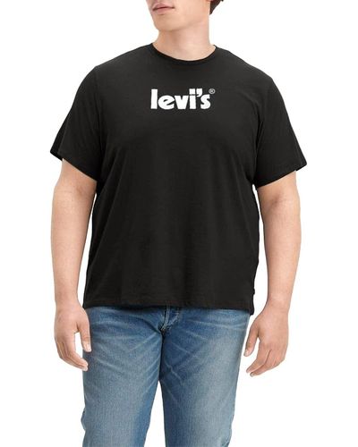 Levi's Size Graphic Tees - Black