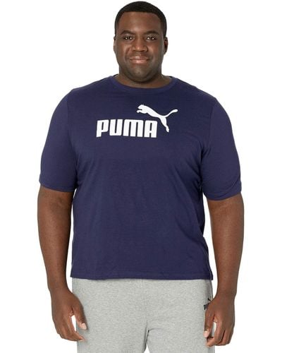 PUMA Ess Logo Tee T-shirt - Blue