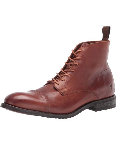 Frye Grant Lace Up Combat Boot - Brown