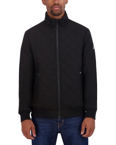 Nautica Quilted Bomber Jacket - Blue
