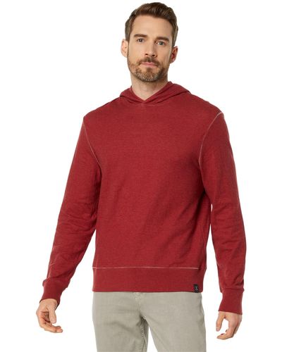 Lucky Brand Men's Reversible Hoodie - Striped & Solid Duo-Fold Pullover With Kangaroo Pocket