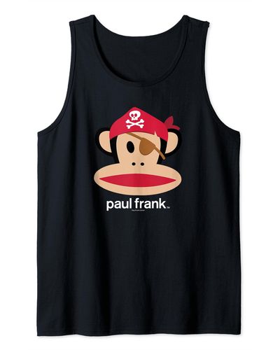 Paul Frank Halloween Julius Pirate Monkey Logo Tank Top - Black